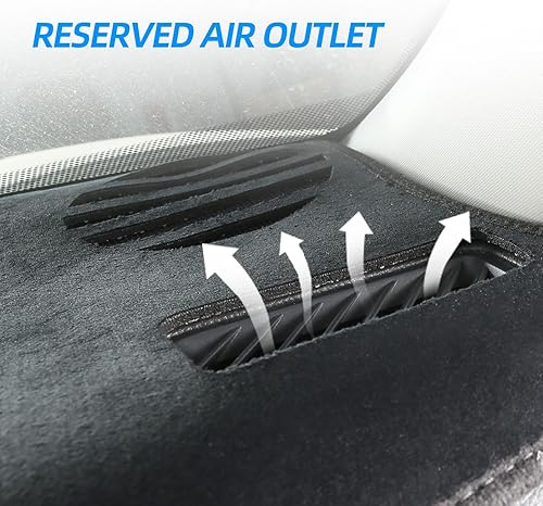 Miniatura 7 de CZCGYDY Cubierta de tablero para Toyota RAV4, accesorios 2019-2023, antideslizante, protector de protección solar, sin reflejos, color negro