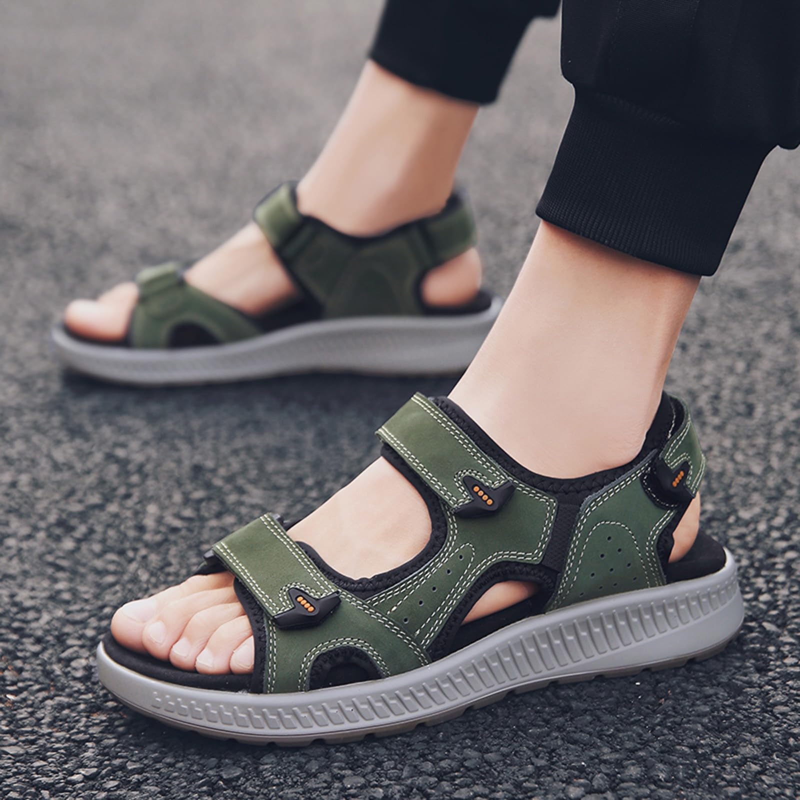 Sandali estivi da donna, antiscivolo, ortopedici, leggeri, morbidi, con suola in gomma, sandali sportivi, scarpe estive, pantofole per attività all'aria aperta, sandali sportivi
