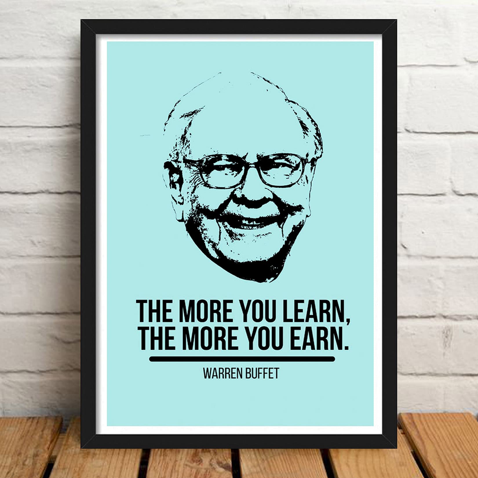 Warren Buffett Poster - Motivational Wall Art -2 Warren Buffett Poster - Motivational Wall Art -2