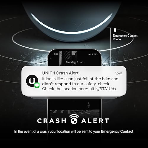 Miniatura 3 de UNIT 1 FARO - Casco inteligente  MIPS  Luces  Certificado de bicicleta, bicicleta eléctrica, scooter  Alerta de choque  Señales de giro y luces de