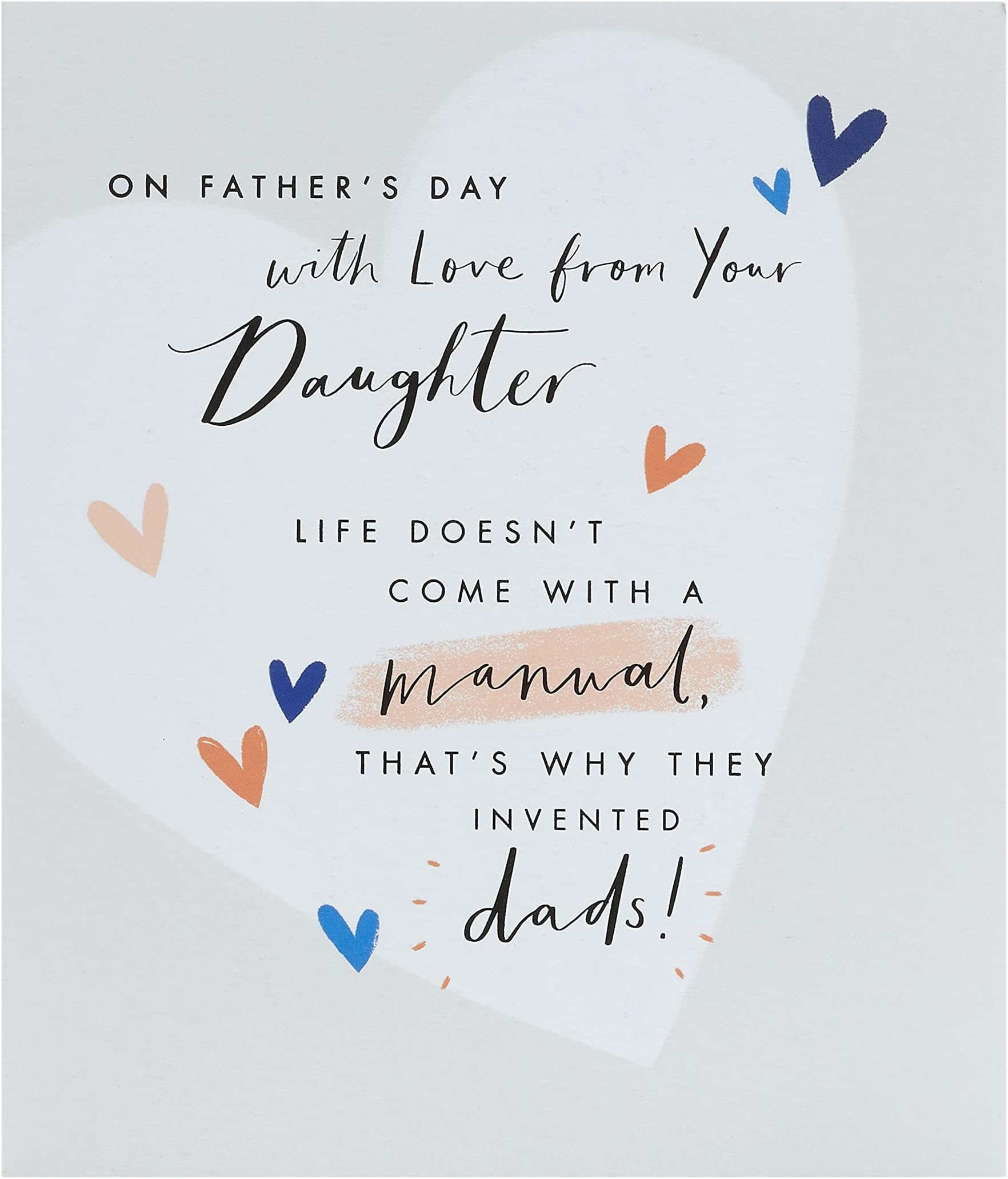 Father's Day Card From Daughters / Watercolour Father And - View #4