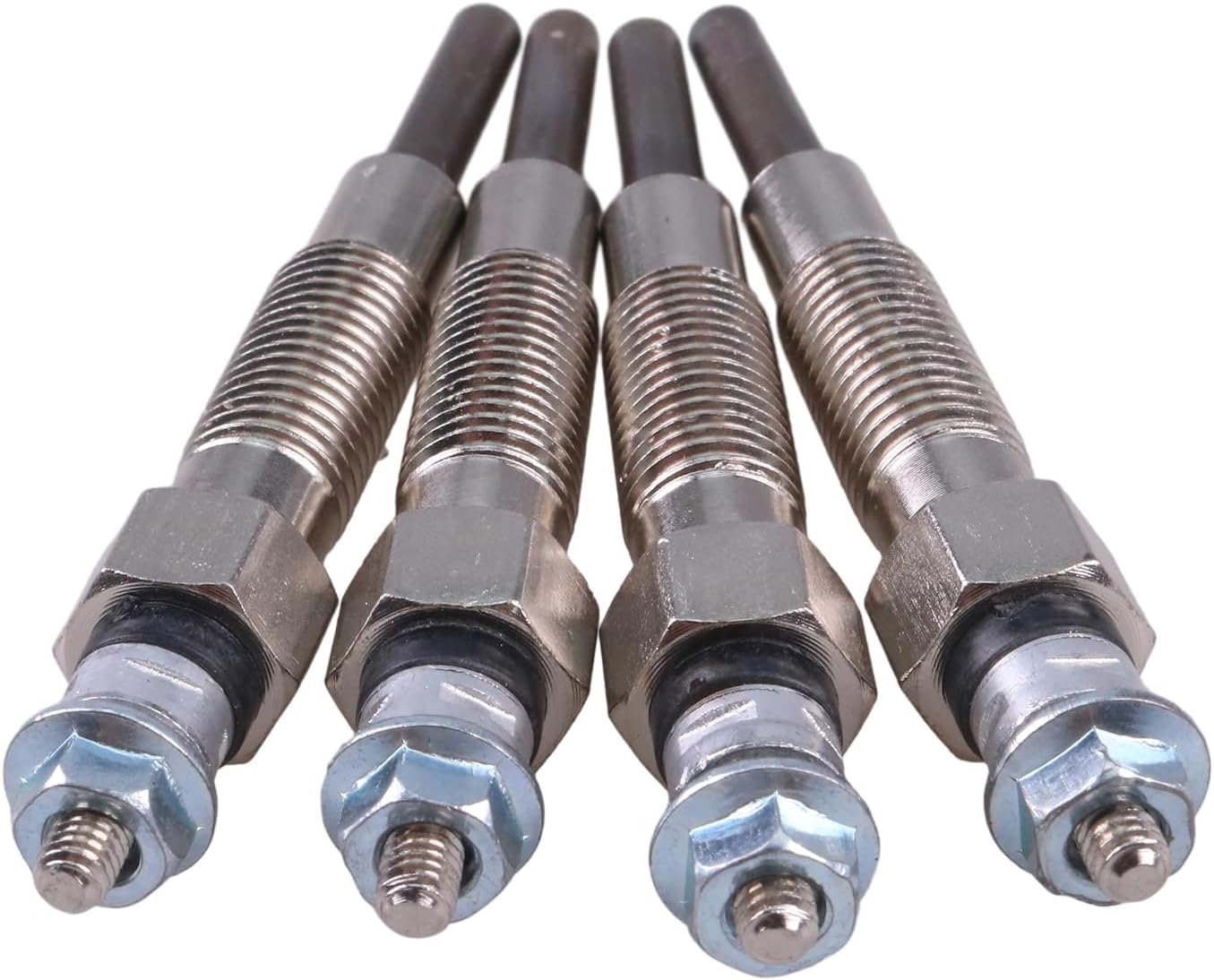 FridayParts 4Pcs Glow Plug 32A66-03100 32A6603100 Compatible for Mitsubishi S4L S4L2 Caterpillar CAT 3044C-T Engine Replacement