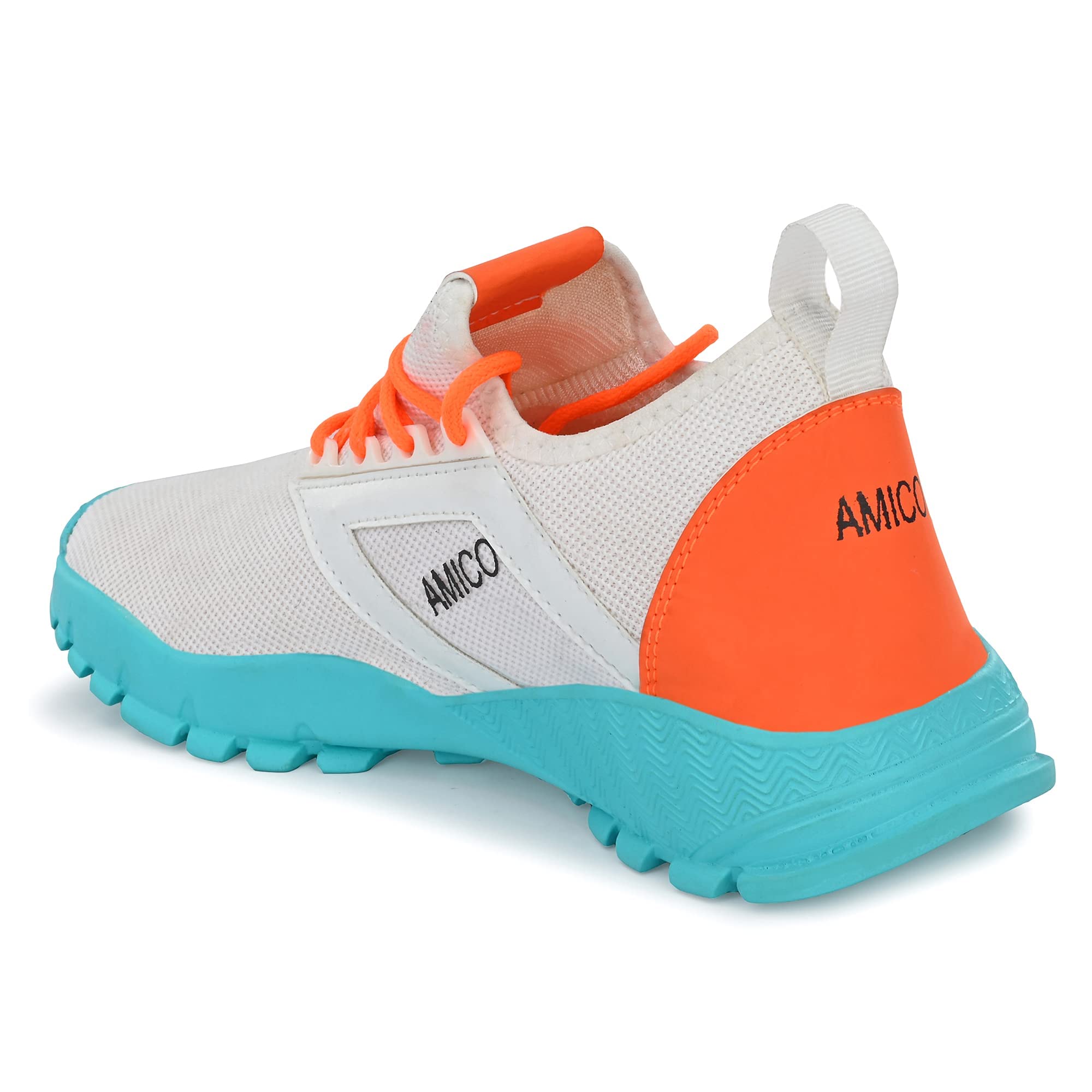 AMIFAA Mens Air Series Mesh Walking Shoes White | Lightweight Breathable Sports Shoes for Men | Stylish Gym Running Sneakers | Comfortable Casual Footwear for Daily Use 1