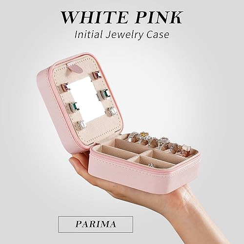 Miniatura 3 de Parima Regalos de inauguración de la casa - Organizador personalizado de joyería rosa para viajes Cosas de preparación rosa y decoración de