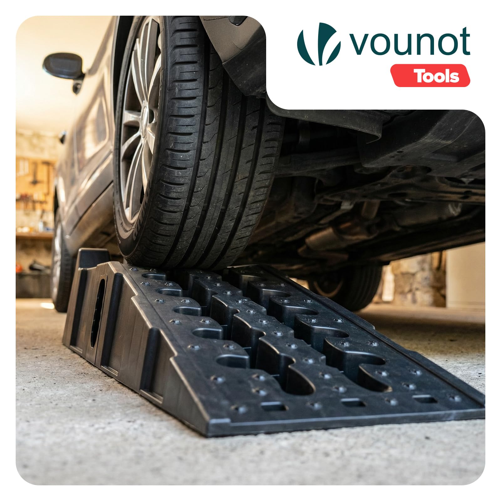 VOUNOT® Set di 2 Rampe per Auto da 5 Tonnellate Rampe di Carico Antiscivolo