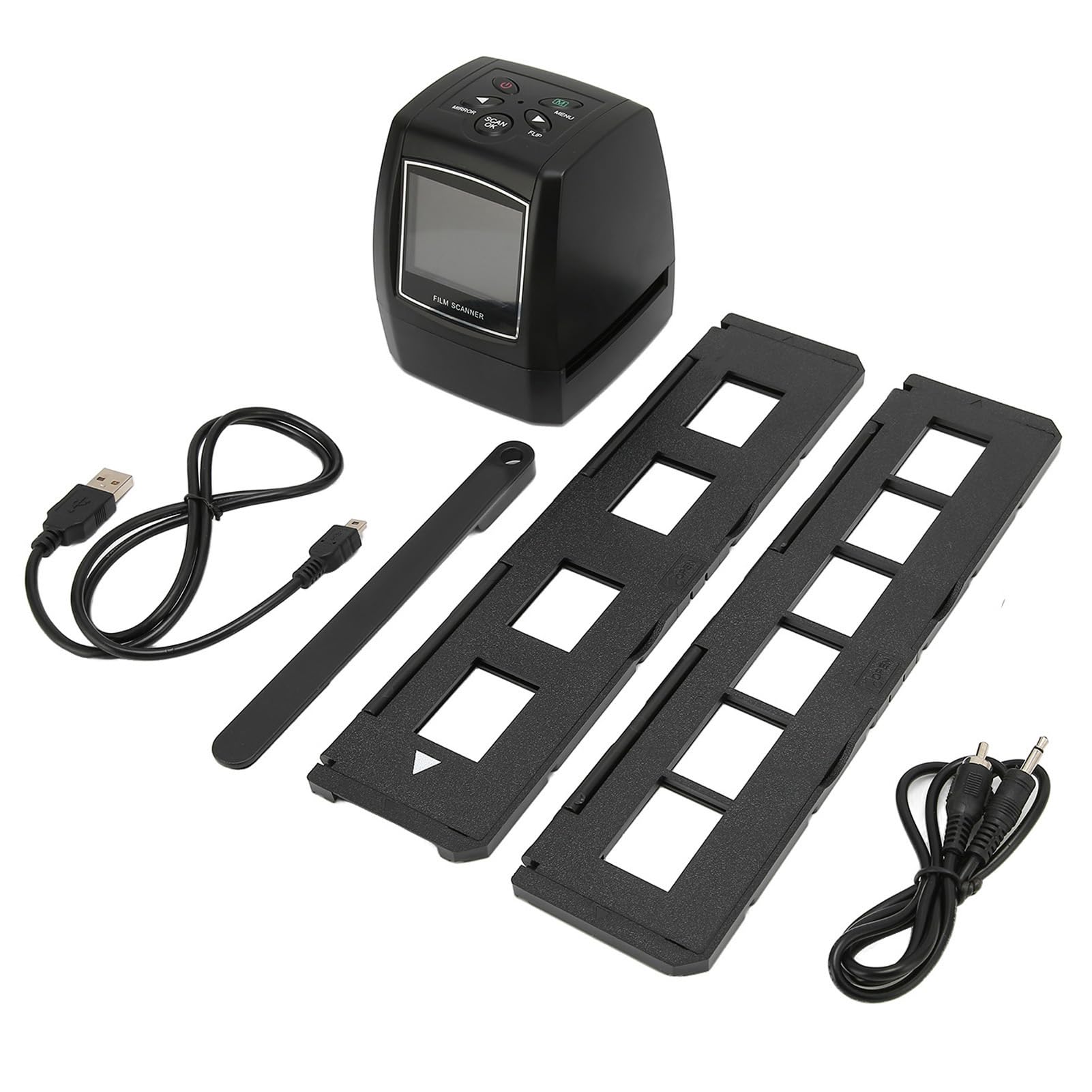 Skaner Klisz 5 MP 10 MP Skaner Negatywów do Slajdów Konwertuje Kliszę 35 Mm 135 Mm na Cyfrowy Format JPEG z 2,4-calowym Ekranem LCD dla Wyjścia Telewizyjnego z Komputera z (Wtyczka UE