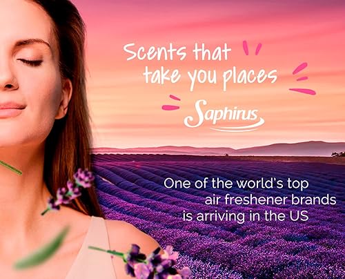 Miniatura 5 de Saphirus Ambientador de tela y aire, gran fragancia y elementos esenciales para el hogar, oficina, armario, baño y cualquier habitación, eliminador
