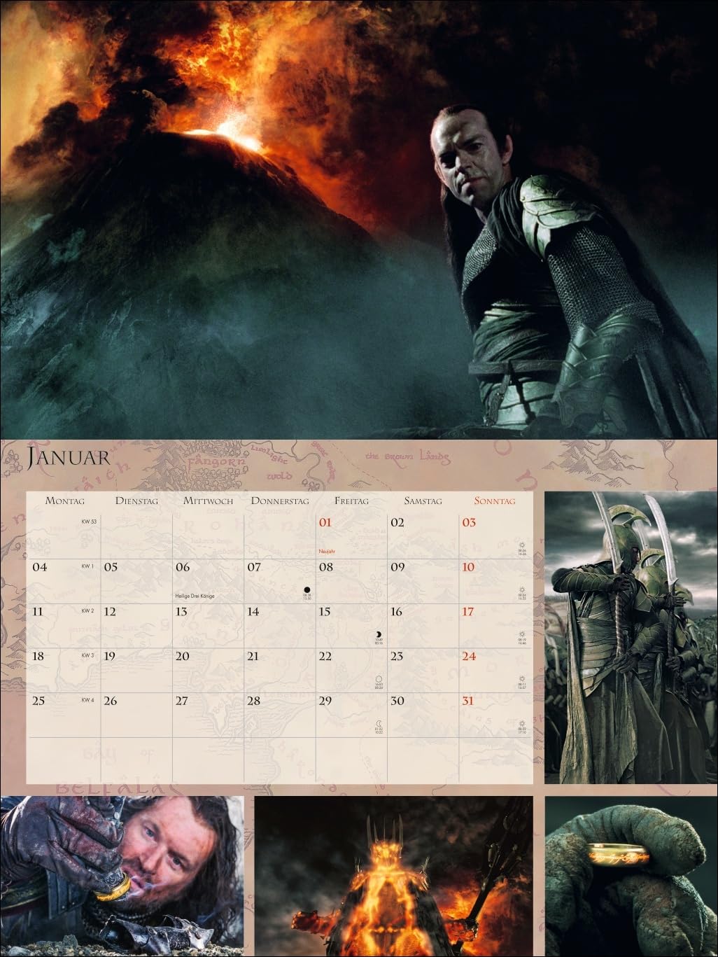 Der Herr der Ringe Broschur XL Kalender 2027: Wandkalender mit fesselnden Filmszenen aus der erfolgreichsten Filmtrilogie. Broschürenkalender 2027 mit Poster zum Heraustrennen.