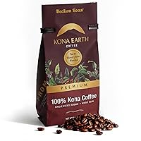 Vista 10 de KONA EARTH - 100% Café Kona, Tostado Medio Oscuro Clásico, Grano Entero (227 gramos) Café auténtico Kona hawaiano de la granja, tostado en lotes