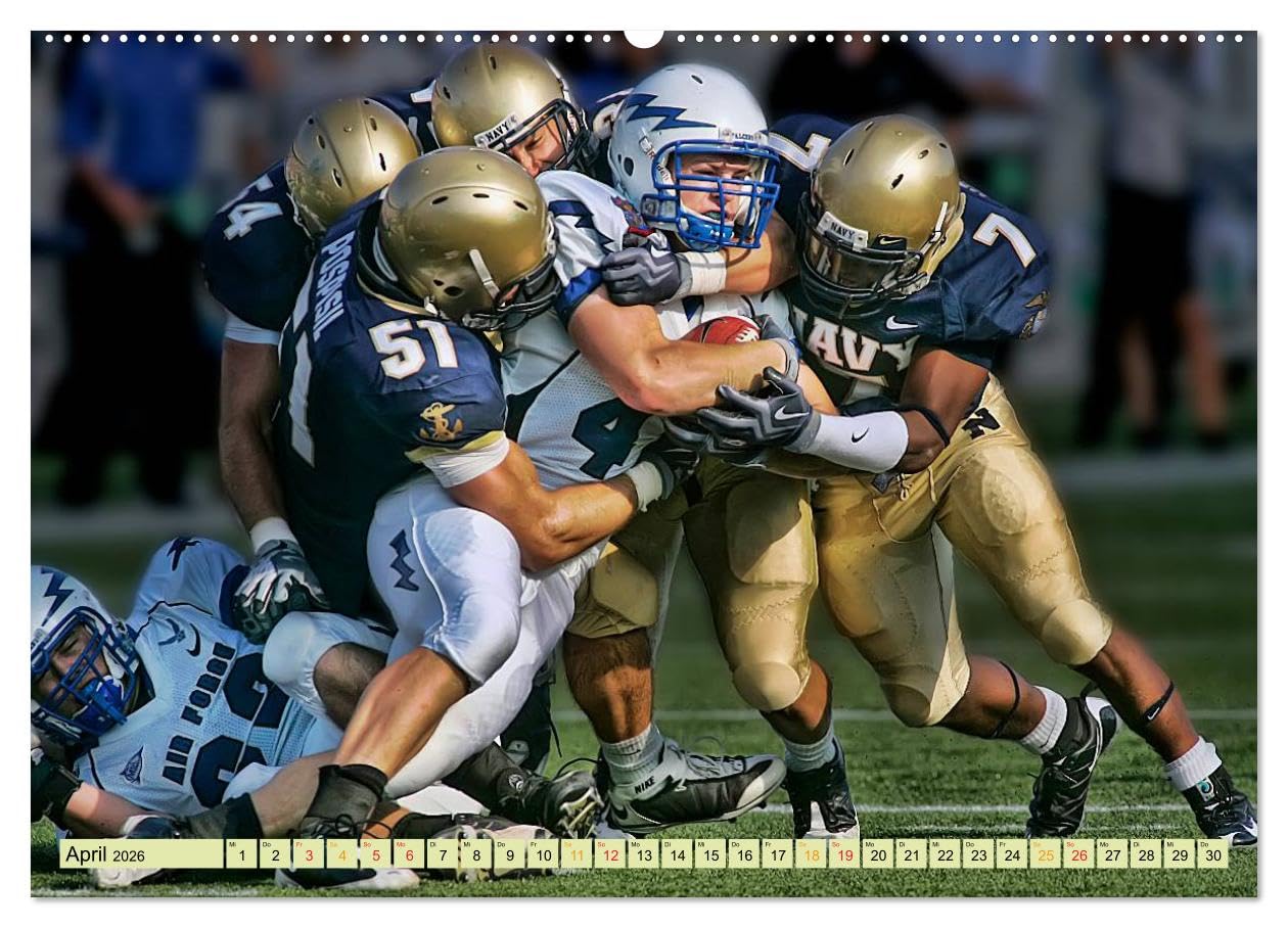 American Football - Taktik und Athletik (Wandkalender 2026 DIN A2 quer), CALVENDO Monatskalender: Teamsport der Extra-Klasse. (CALVENDO Sport)