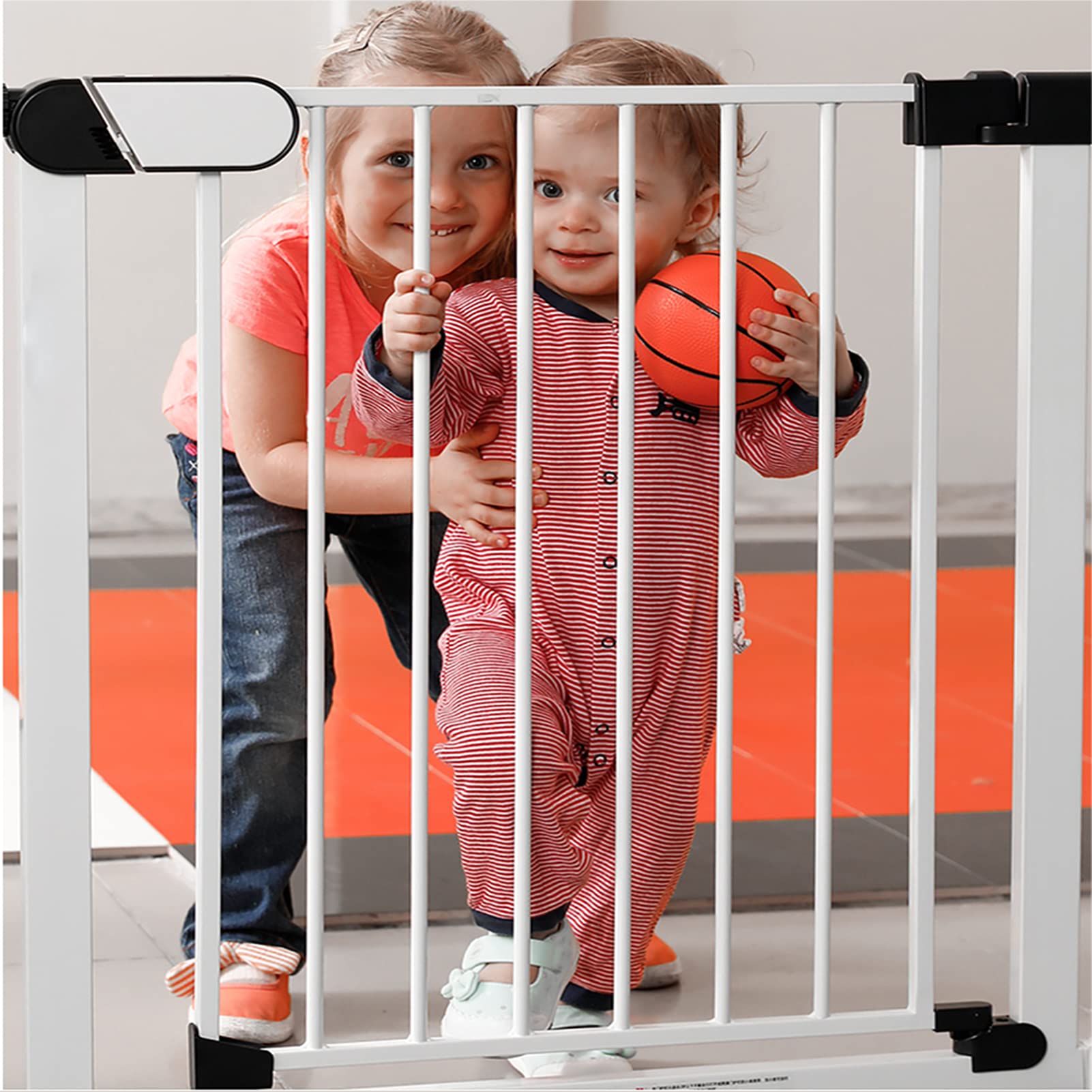 Barrière de sécurité en métal pour animaux de compagnie avec porte d'escalier et parcs modulaires