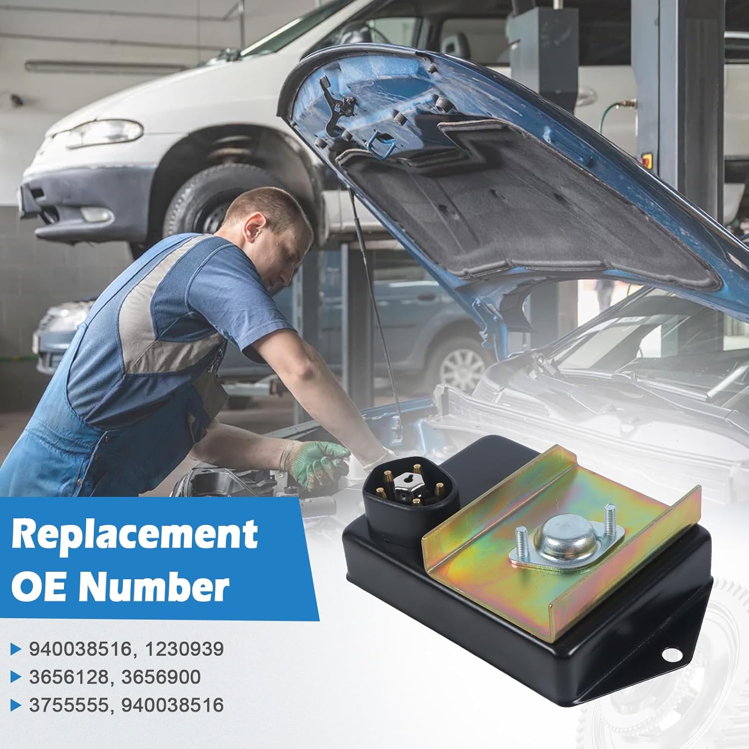 5-Pin Ignition Module 940038516 for Dodge B100/B150/B200/D100/D200/W100/W200 Ramcharger 1968-1983 V8 5.2L 5.9L 7.2L & Plymouth Trailduster PB100/PB300 1974-1980 OE Replacement Direct Fit