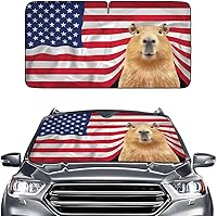 Vista 53 de GENANY Divertido parasol para parabrisas para sedán, SUV, camión (55 x 29 pulgadas), parasol de automóvil, bloquea los rayos UV, accesorios