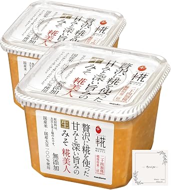 Bulk Purchase Plus Koji Raw Miso, Koji Beauty, 22.2 oz 650 g x 2 Original Arrangement Recipe Included Pikotta