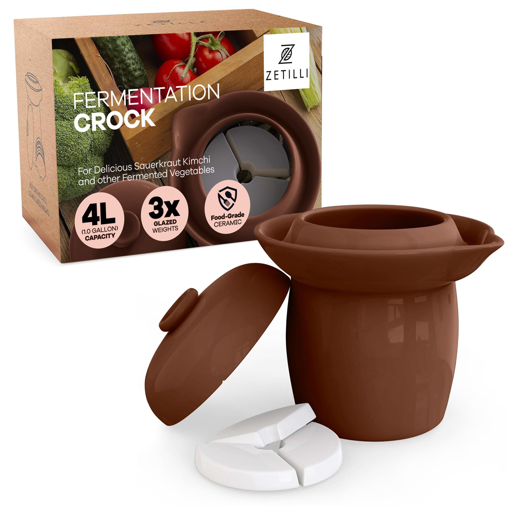 Zetilli Fermentation Crock Jar