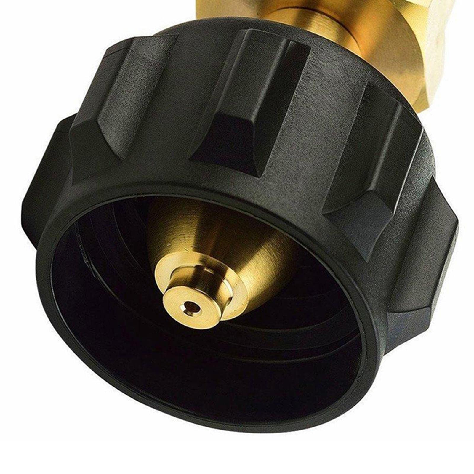 Propane Refill Adapter Lp Gas 1 Lb Cylinder Tank Coupler Connector Brass|Propane Refill Adapter – Solid Brass QCC1/Type 1 Valve Connector – Safe & Quick Refill for 20lbs LPG/Butane Cylinders-image-12