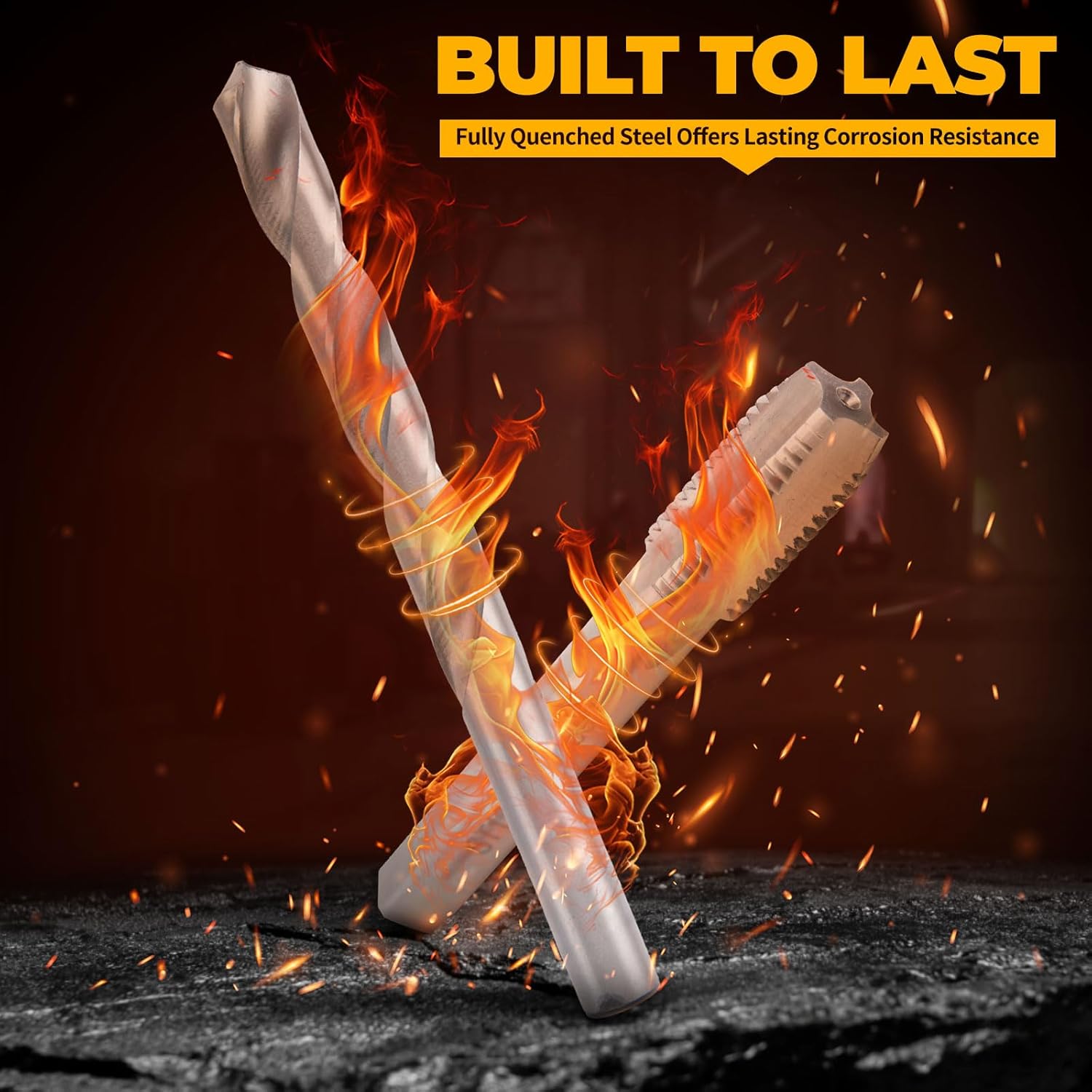 Helicoil Thread Repair Kit, SAE 131-Piece - Including 1/4", 5/16", 3/8", 7/16", 1/2"- with HSS Drill Bits, Thread Inserts, Taps, Installation Tools and Breakoff Tools