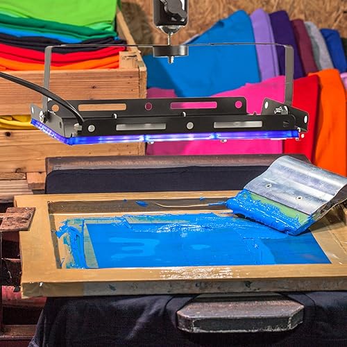 Miniatura 6 de Dorhui Unidad de exposición para serigrafía, luz de exposición de impresión de pantalla UV LED de 25 W para kit de impresión de pantalla, kit de