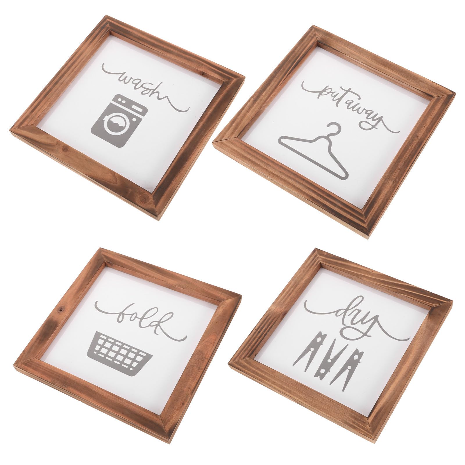 Panneaux de buanderie en bois BETOOKY pour une décoration de maison de campagne