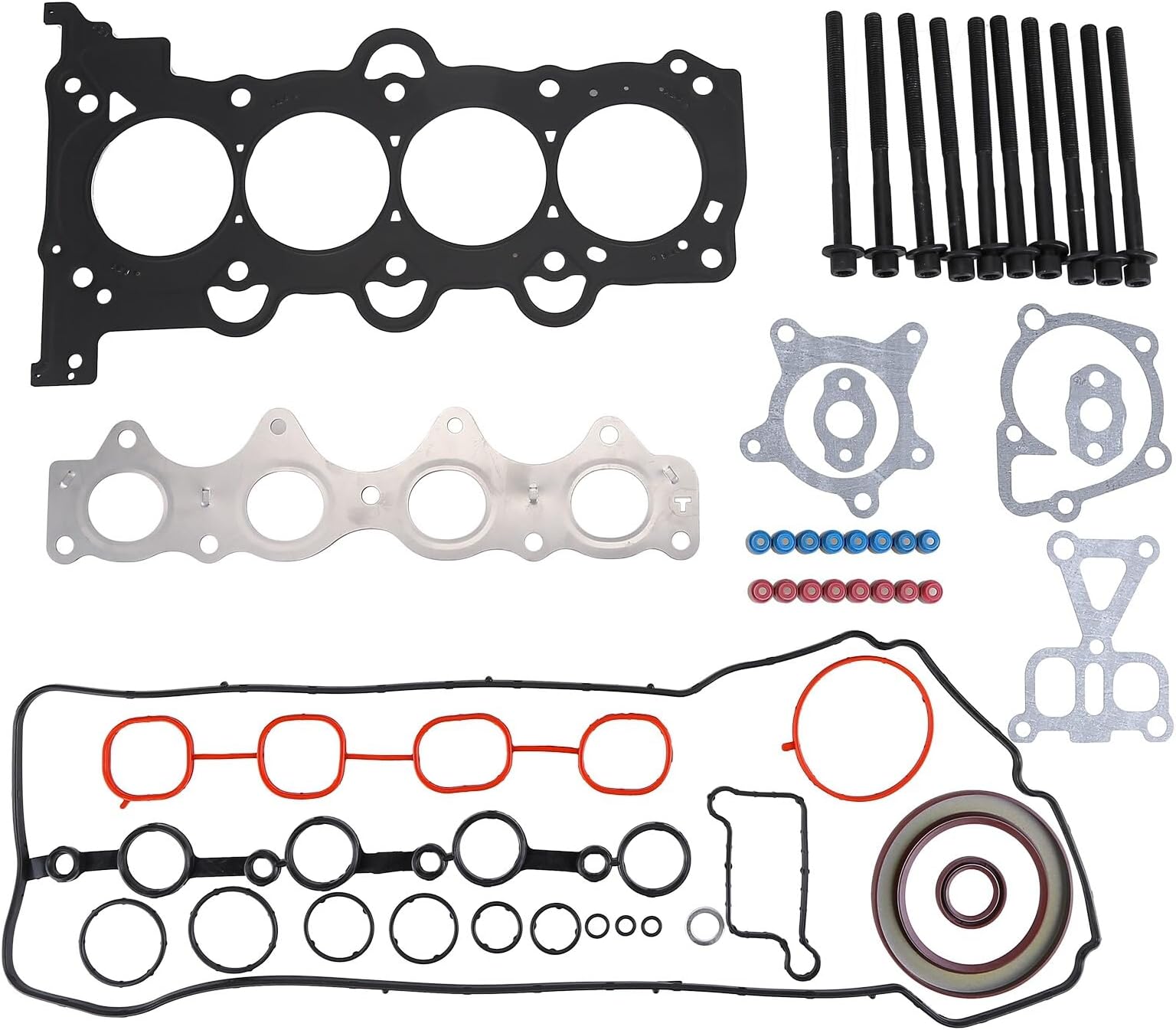 Loddery HS26554PT Engine Head Gasket Kit with Bolts Compatible for 2012 2013 2014 2015 2016 Hyundai Kia Accent Rio 1.6L L4
