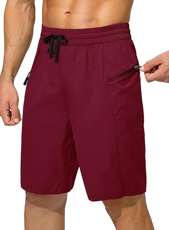Men's Swim Trunks Quick Dry Board Shorts with Zipper Pockets Beach Shorts Bathing Suits for Men - No Mesh Liner