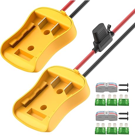 2PCS 20V Battery Adapter for Dewalt Power Wheel Battery Adapter Battery Converter Kit