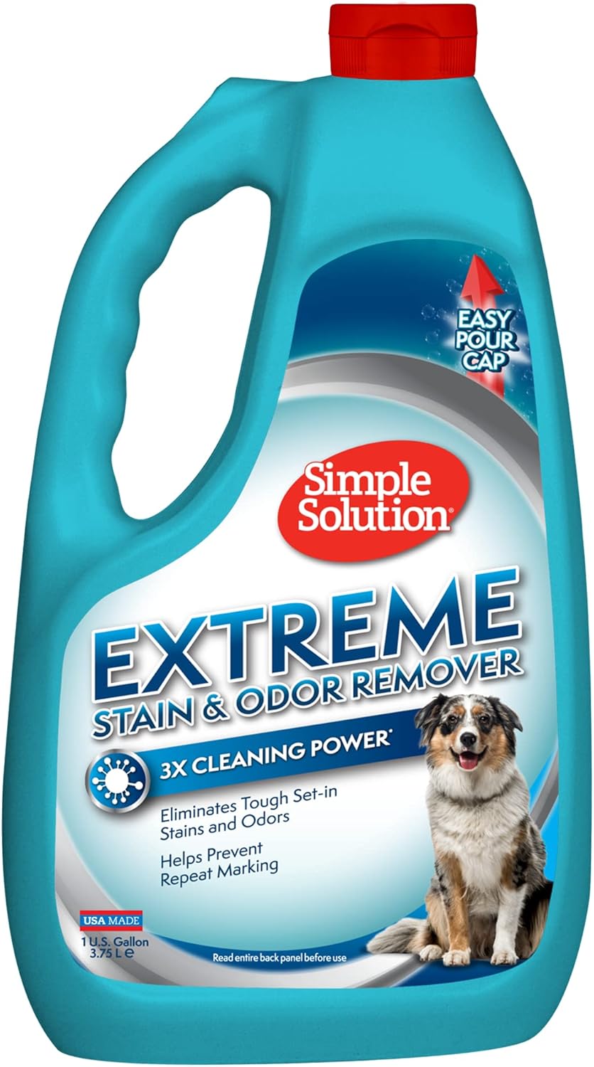 Simple Solution Extreme Pet Stain and Odor Remover Enzymatic Cleaner with 3X Pro