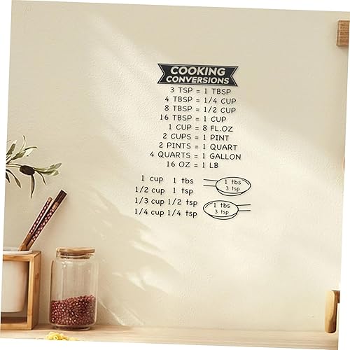 Miniatura 4 de Pegatinas de medición para hornear Herramientas de utilidad de cocina Guía de cocción de conversión de medición fácil