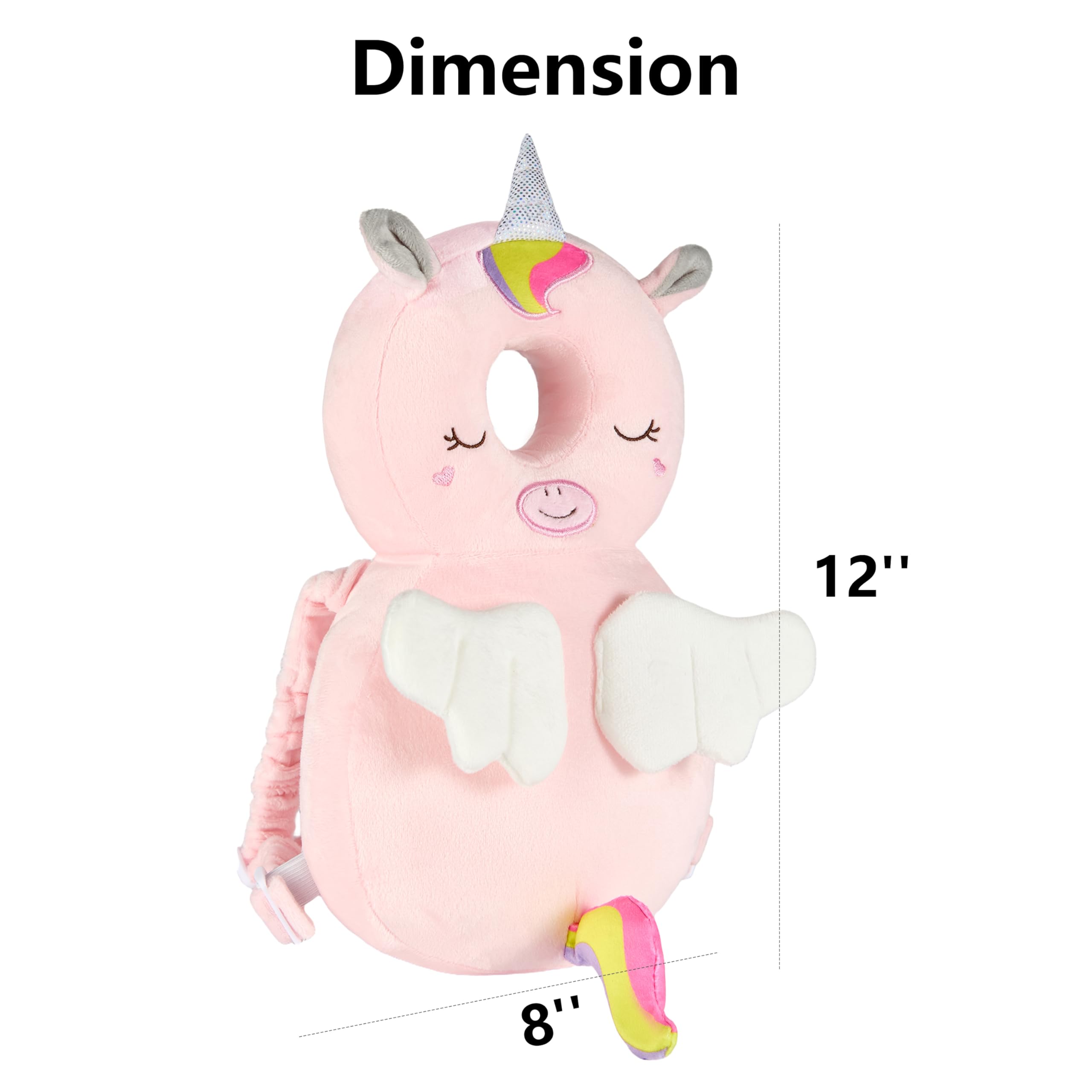 Mochila de protección para la Cabeza del bebé, Almohada de Seguridad para bebé, diseño Suave, Ajustable y Ligera para Caminar y Gatear de Forma Segura para niños y Adolescentes