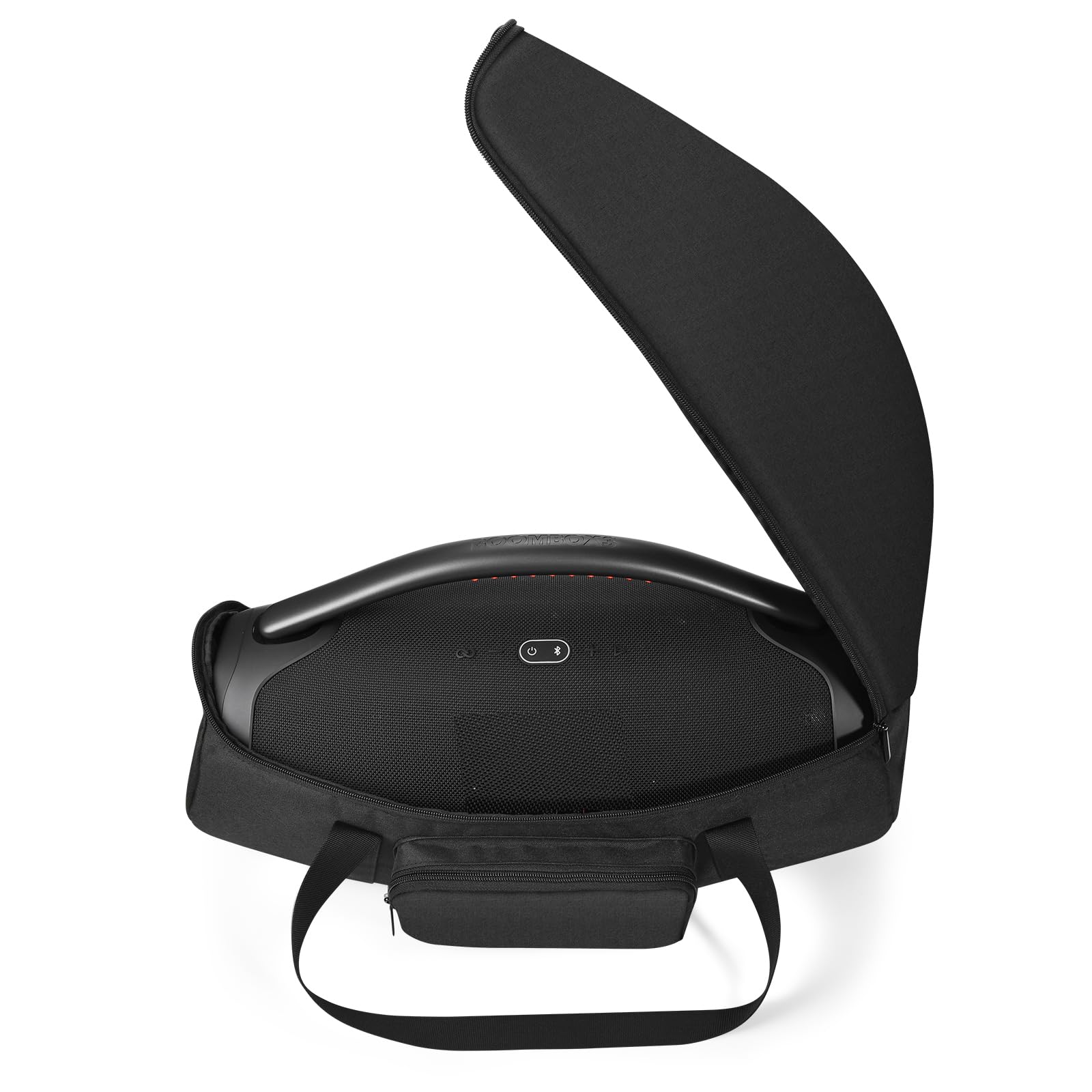 Generic Étui de transport de voyage compatible avec JBL Boombox 3/Boombox 3 WiFi/Boombox 2, câble de chargeur, housse de protection contre la poussière, sac à bandoulière, Noir , 210*290*520mm