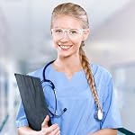 Stylish Safety Glasses, Clear Anti-Fog Safety Goggles with Blue Light Blocking, Scratch-Resistant Lightweight Protective Glasses for Men and Women Eye Protection Work & Everyday Use