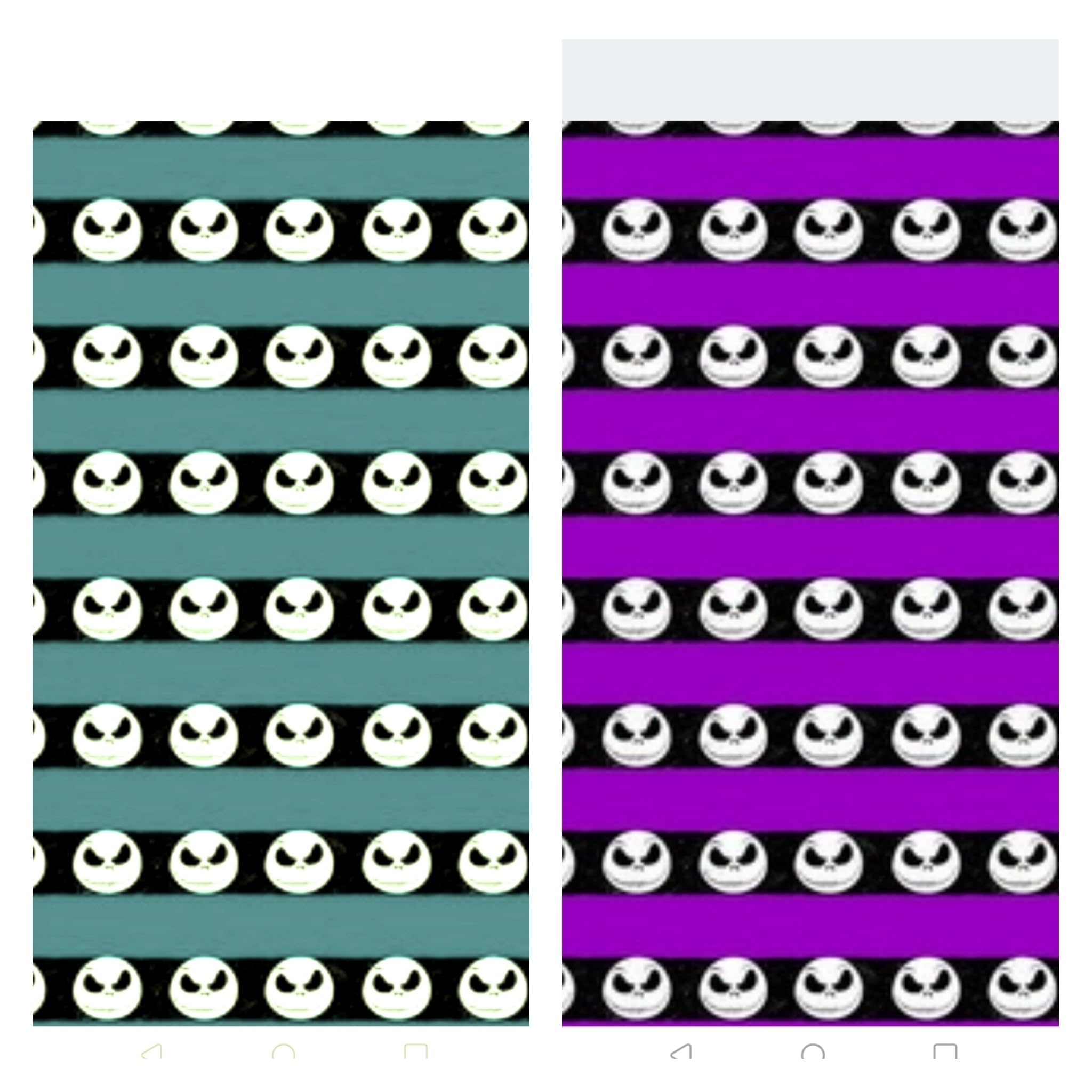 Jack Skeleton Striped Arm Warmers Gloves Nightmare Halloween Skulls Black Aqua Purple White