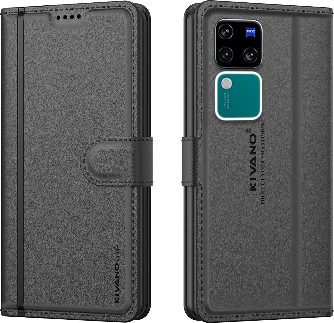 KIVANO LUXE® Compatible with Vivo V30 Pro 5G / Vivo V30 5G Artisanal Leather Wallet Case with Card Holder for Men Women, Magnetic Flip Folio Cover with Stand RFID Blocking Cell (B0CXDZYQ74) Amazon Price History, Amazon Price Tracker