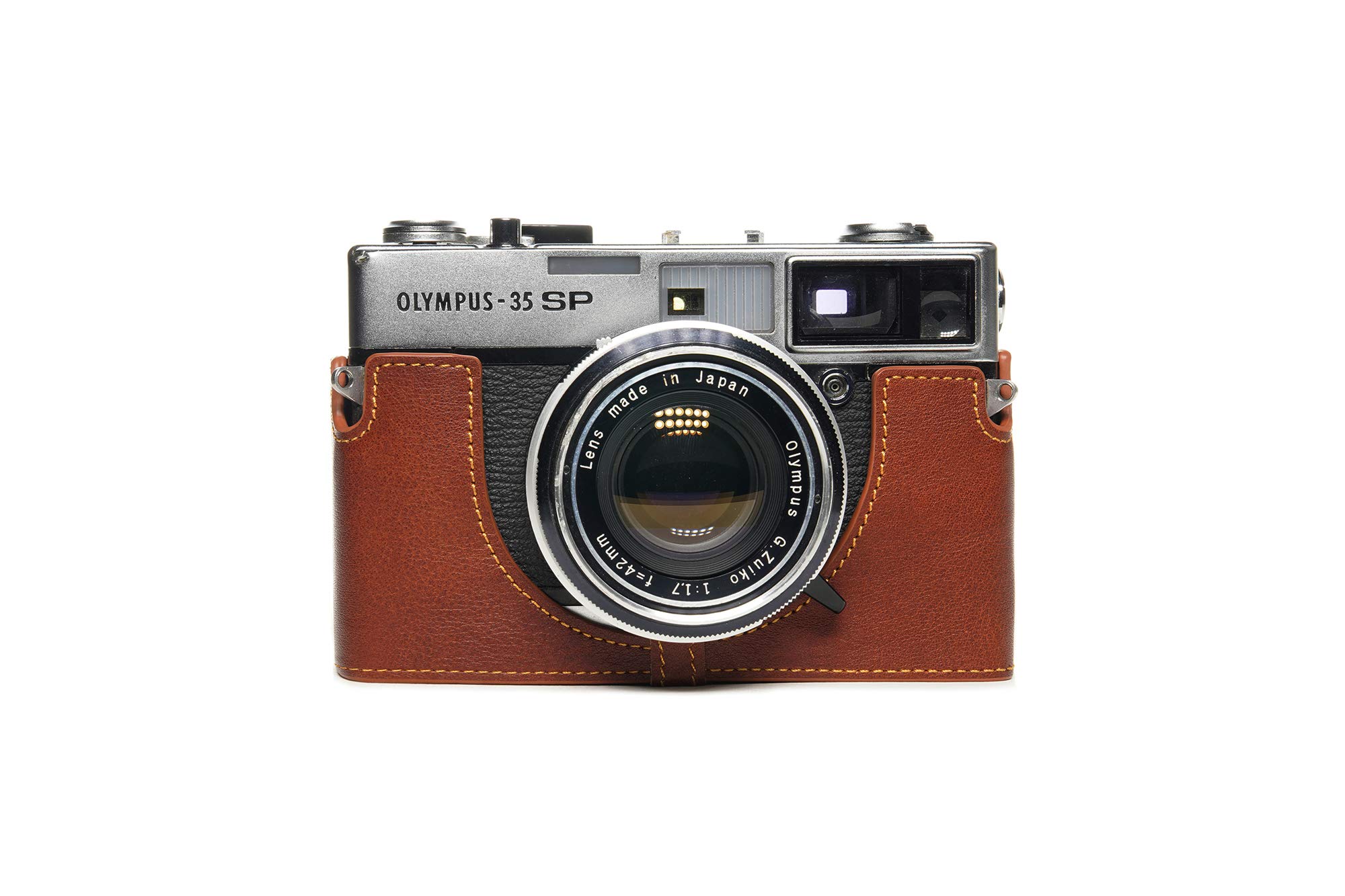 Amazon.com: 35 SP Case, BolinUS Handmade Genuine Real Leather Half 