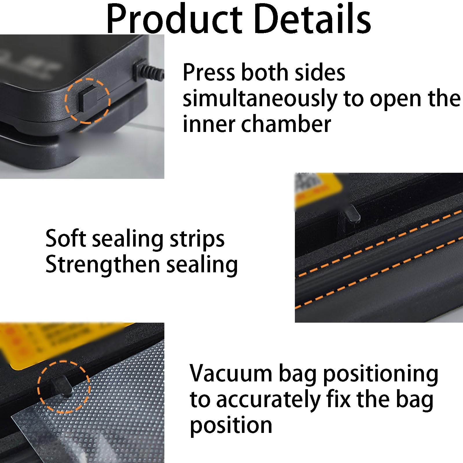Máquina selladora al vacío, máquina de sellado al vacío portátil, selladora automática, ideal para uso doméstico y cocina (con 10 bolsas)