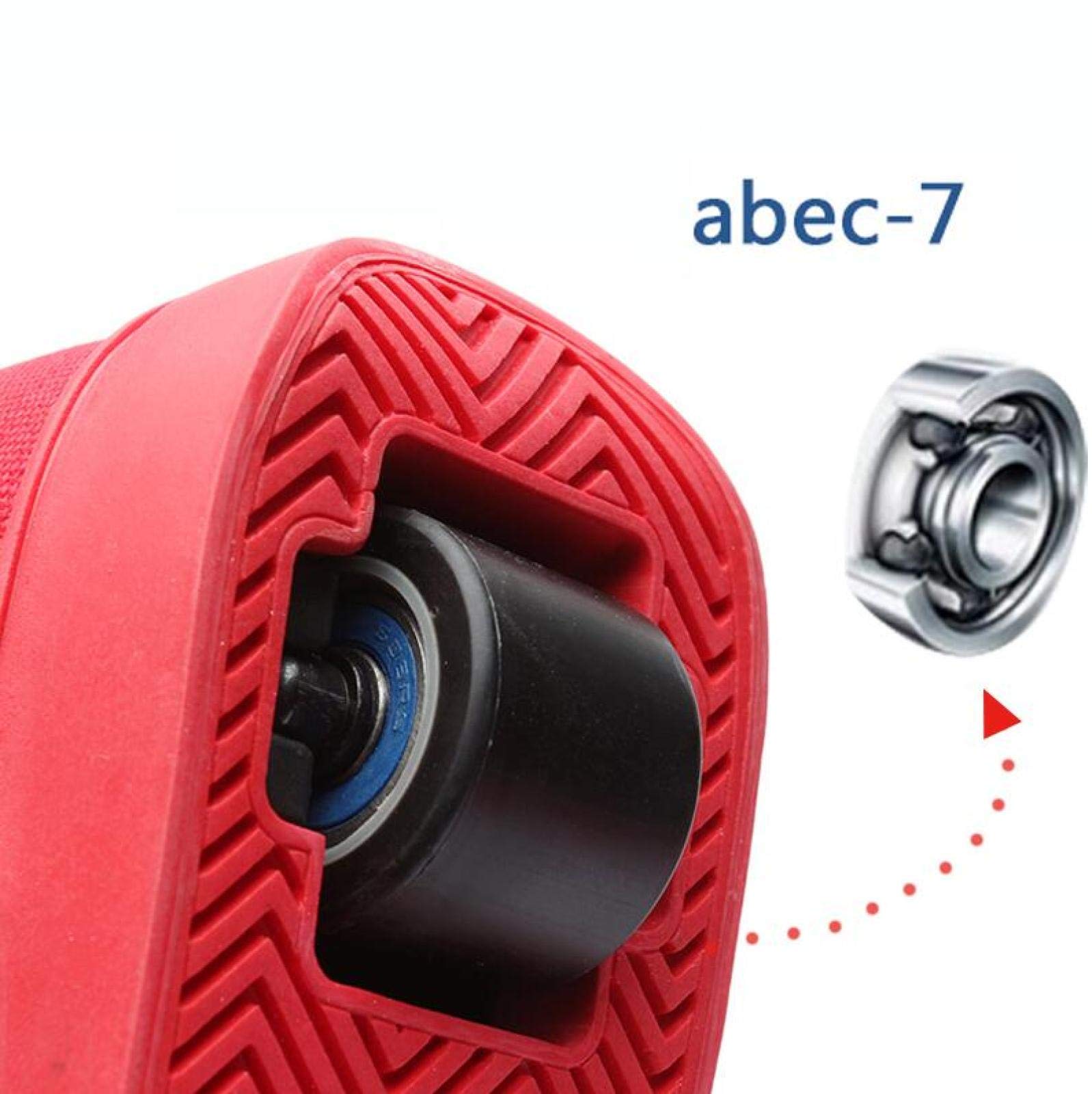 qmj Zapatillas Ruedas Zapatos De Lona con Rueda Zapatillas para Skateboard Calzado Deportivo Al Aire Libre,White-EU43