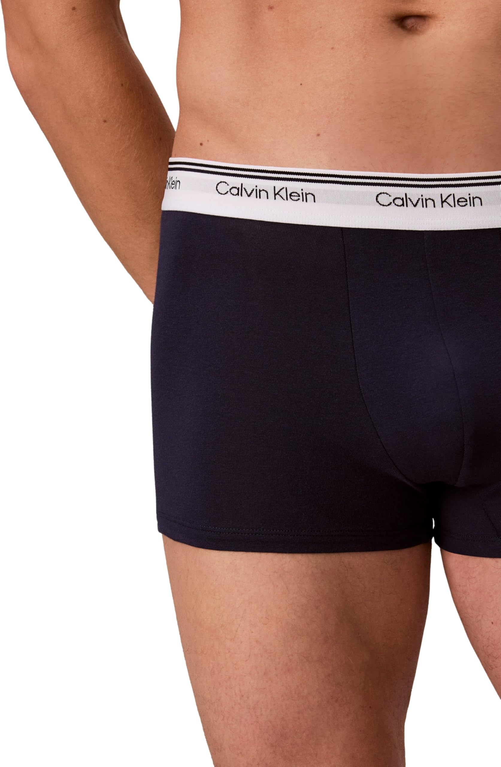 Calvin Klein Calzoncillos bóxer Pack de 3 Hombre Trunks Balance con Logotipo en la Cintura