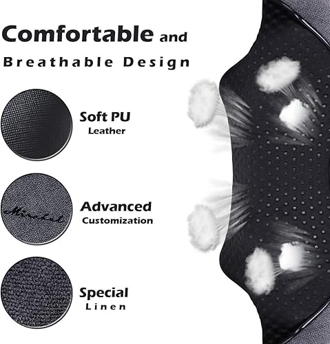 Miniatura 25 de Masajeador Shiatsu de cuello y espalda con calor, masajeador eléctrico de hombro, almohada masajeadora para cuello, espalda, hombros, pies, pierna.
