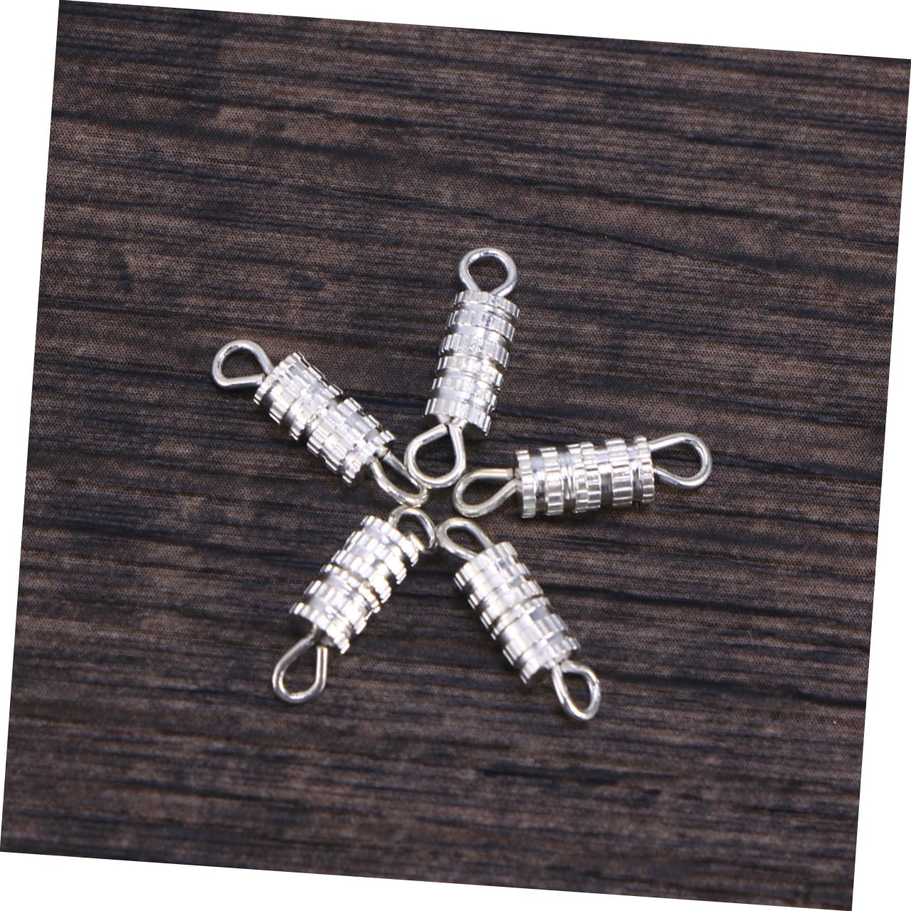 SEWACC Accesorios Para Joyería Diy, 20 Cierres De Rosca Tipo Barril Chapados En Oro Para Pulseras y Collares, Hebillas De Cobre Anillas Resistentes