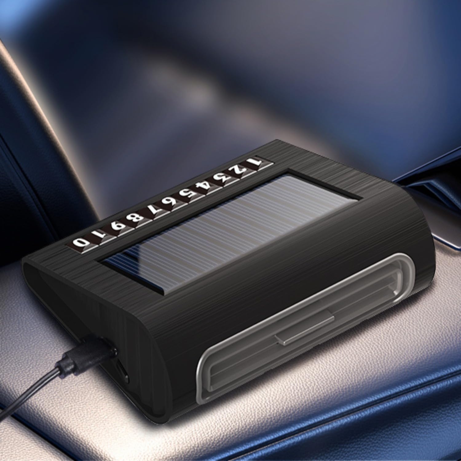 Solar-Powered Car Air Purifier with USB Charging & Ozone Odor Elimination - Portable HEPA Filter-Free Ionizer for Pet Odors, VOCs - Compact, Silent, Best for Car Use