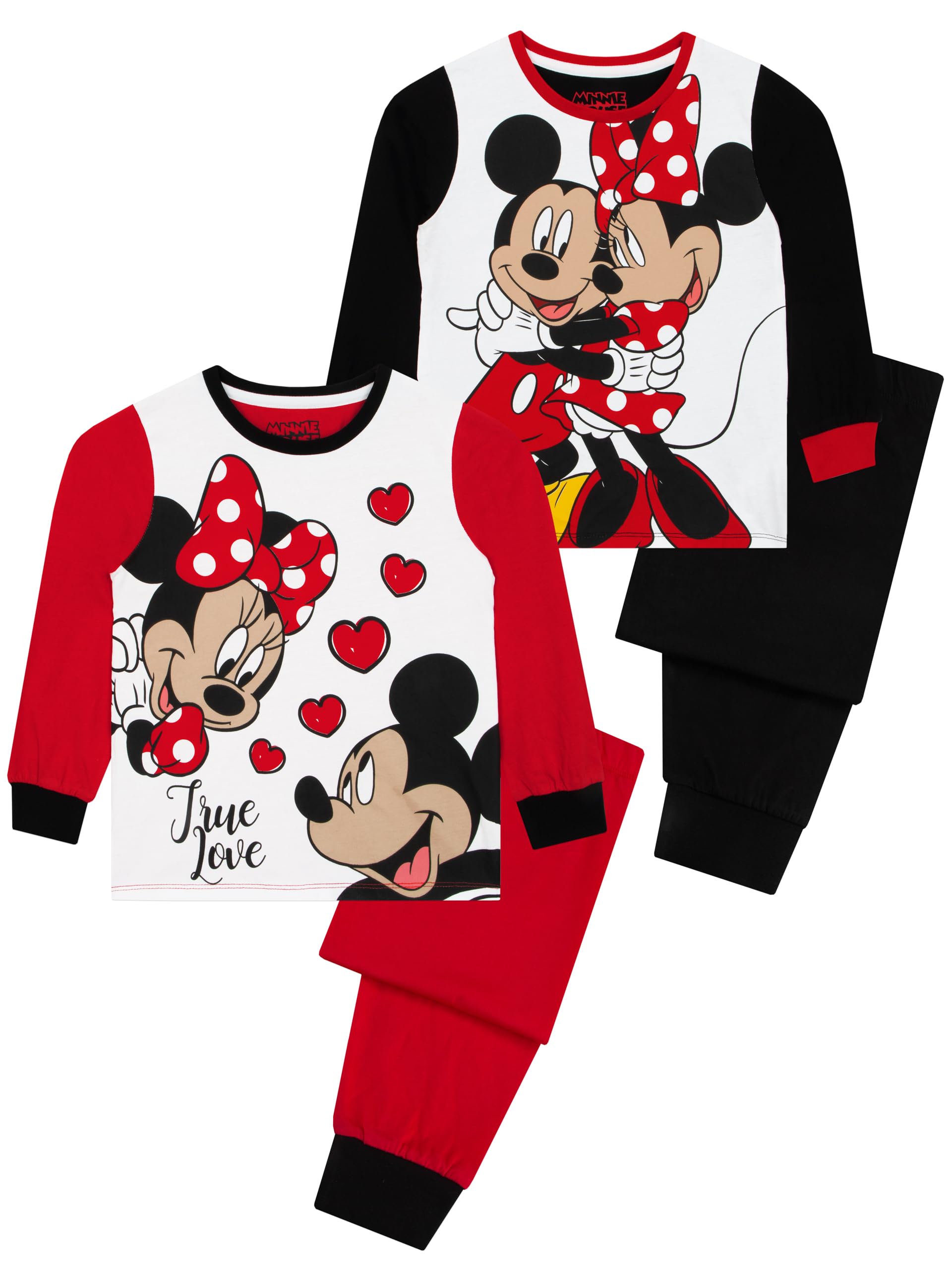 Disney Pigiama per Ragazze Minnie Mouse 2 Pack Multicolore 18-24 Mesi