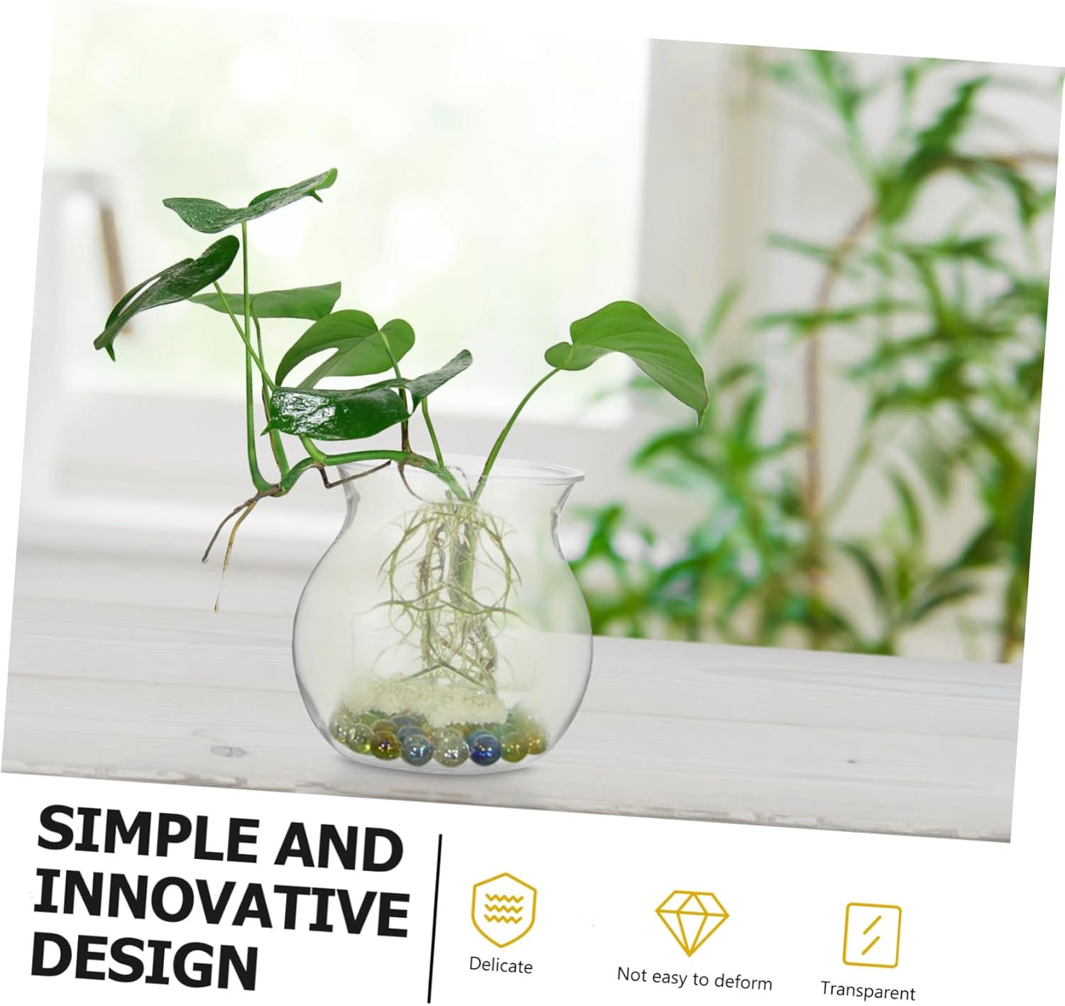 VICASKY 10pcs Transparent DIY Succulent Planter Bottles for Desktop Plant Holder Unbreakable Vessel for Succulent Cultivation and Miniature Landscaping Easy Plant Growth Monitoring