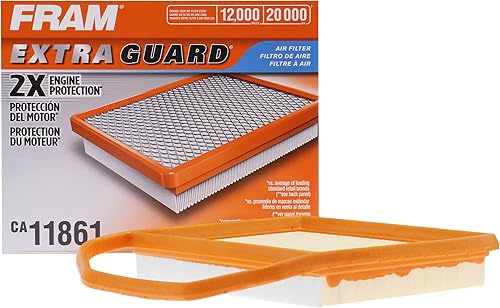 FRAM Extra Guard CA11861 - Filtro de aire de repuesto para modelos seleccionados de Mercedes-Benz, proporciona protección de filtro de hasta 12