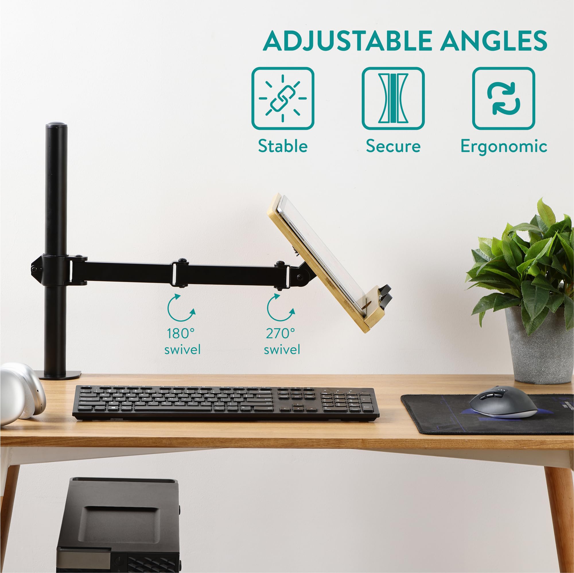 Leggio Da Tavolo Per Libri - 2 Pezzi, In Metallo, Regolabile, Per Ufficio, Cucina, Studio - Foto 10