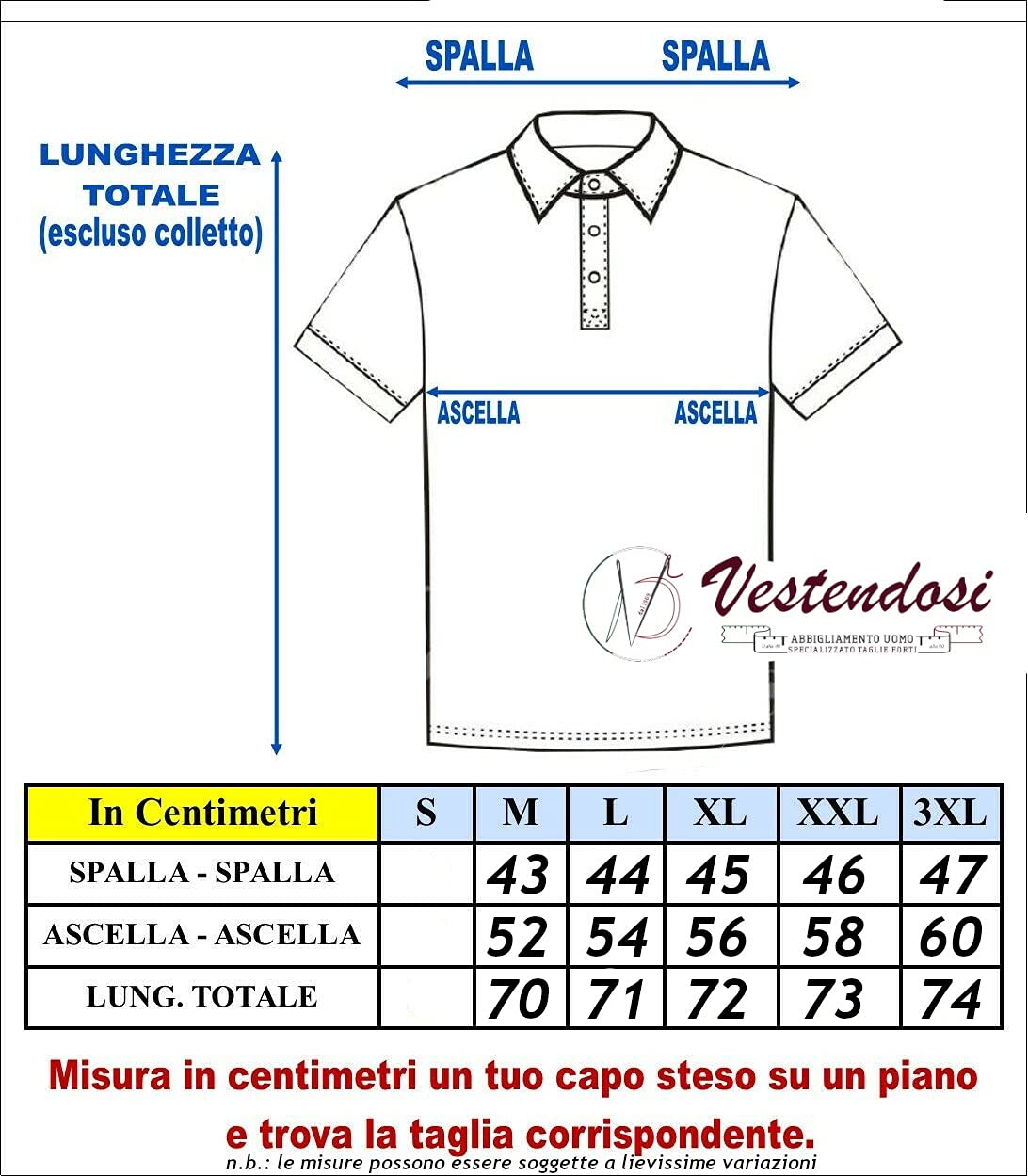 Coveri Polo Uomo Maniche Corte Regular con Taschino e Bottoni M L XL XXL XXXL