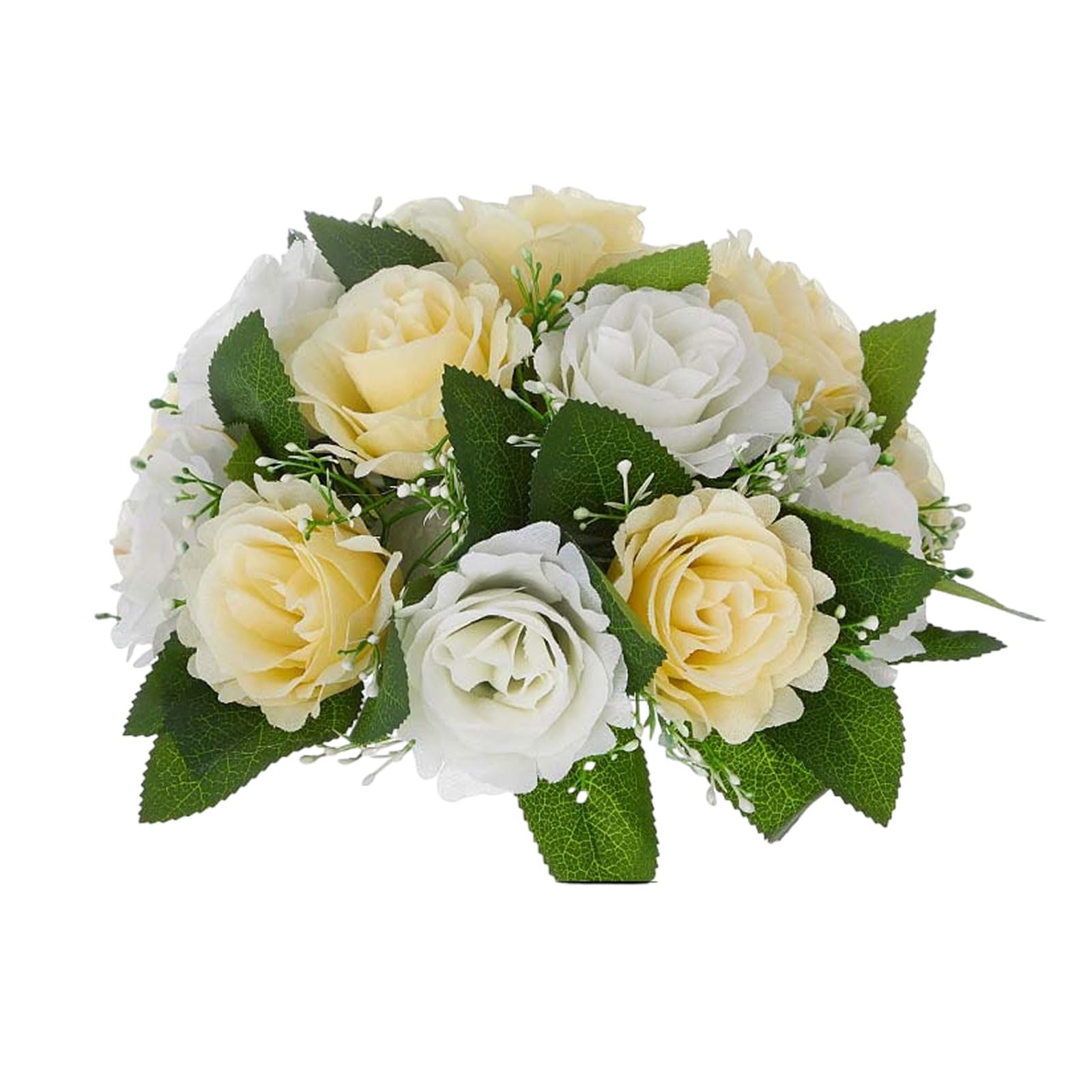 Msioytog Artificial Flower Ball Artificial Rose Flowers Arrangements Flower Bouquets for Wedding Party Centerpieces Valentines Theme