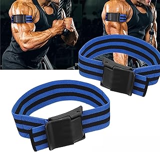 Blood Flow Restriction Band, 2 Pack Occlusion Training Bands for Men, BFR Booty Bands Bicep Straps, Fabric Booty Bands for Exercising Your Butt, Squat, Thigh, Fitness, Weightlifting