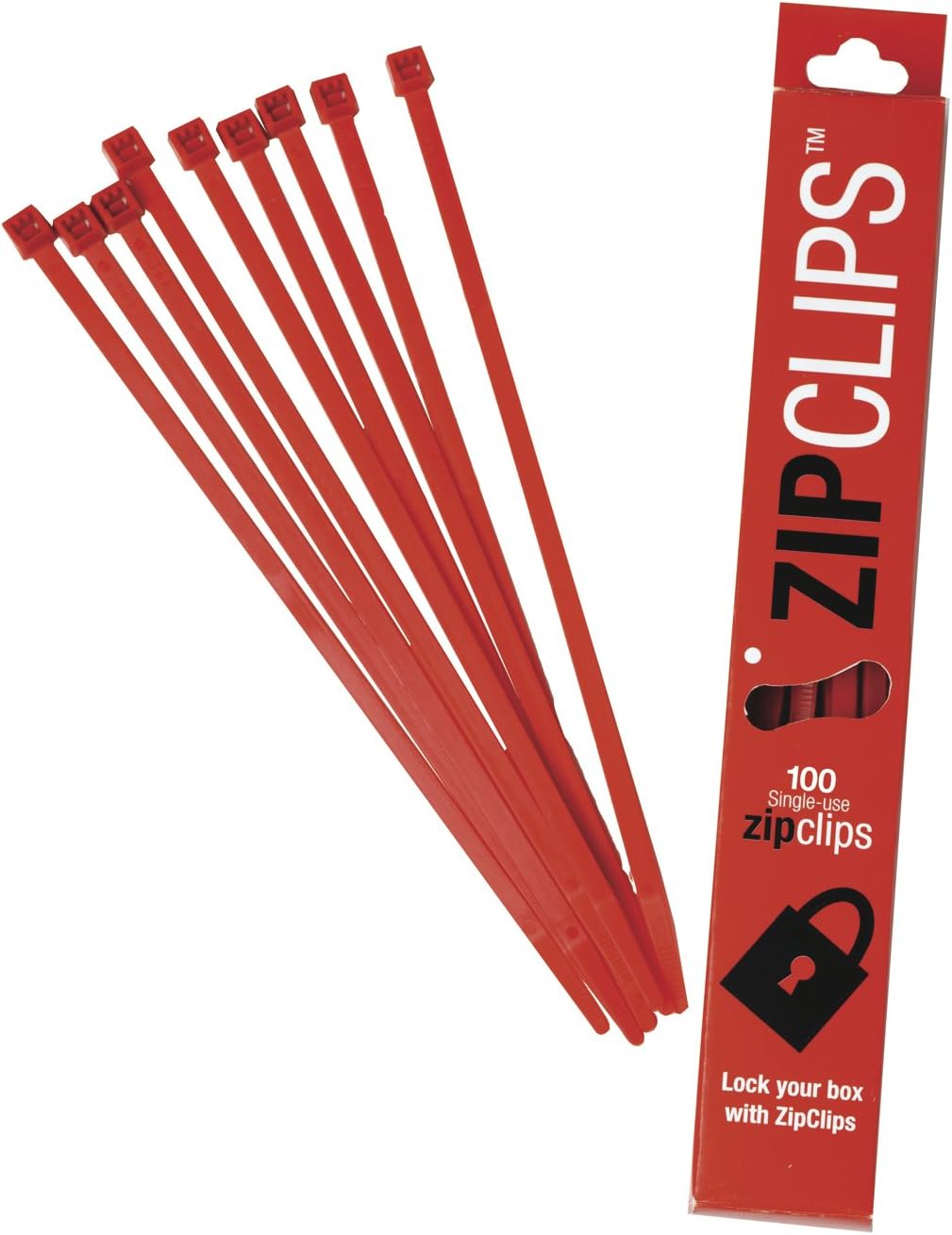 100 ZipClips, Tamperproof Ziptie Locks for Blegalbloss