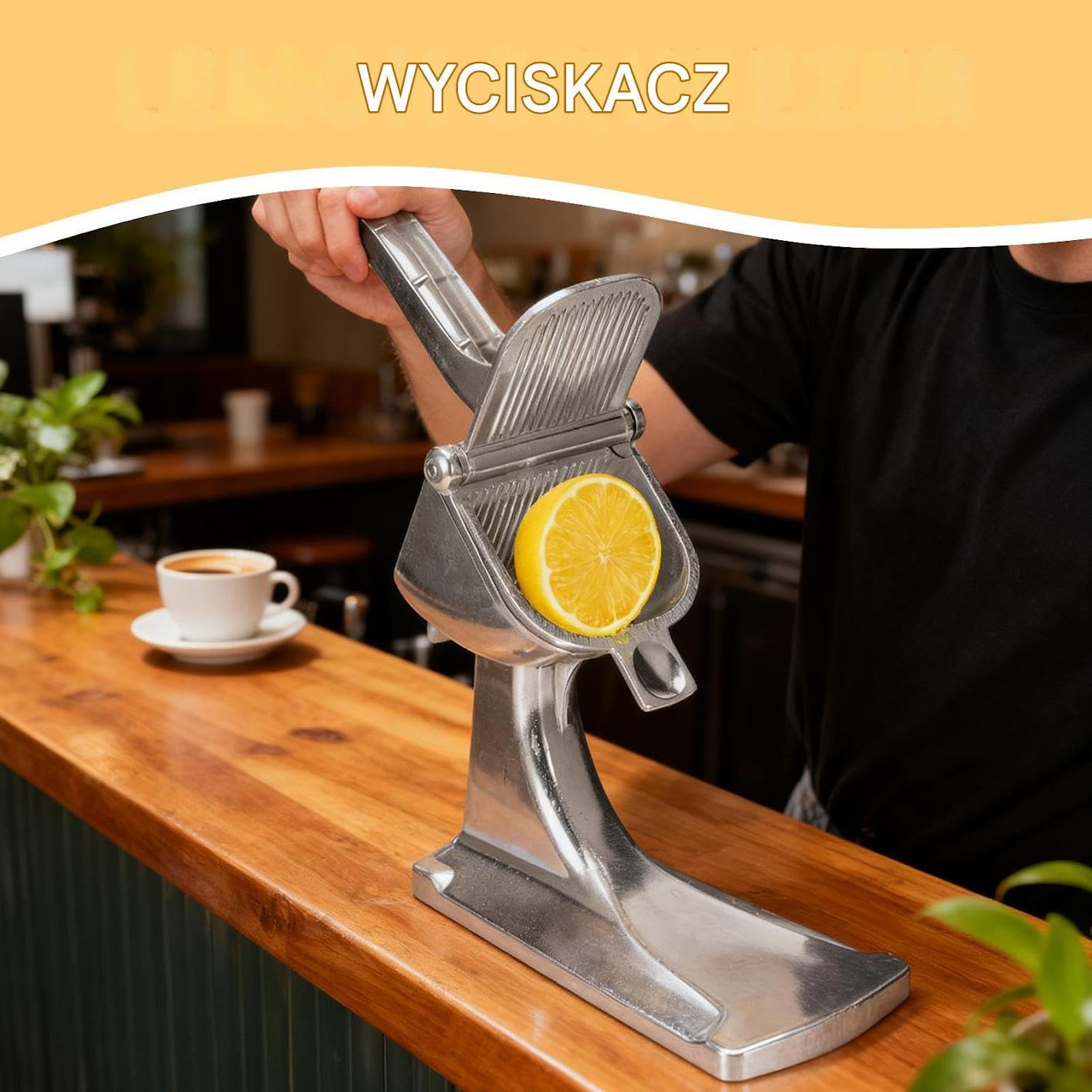 Wyciskanacz Do Cytryn Ręczna Wyciskarka do Owoców | Ręczny Wyciskacz do Pomarańczy z Korbą Do Kuchni Kempingu i Użytku Komercyjnego Domu dla Cytrusów Cytryny Pomarańczy