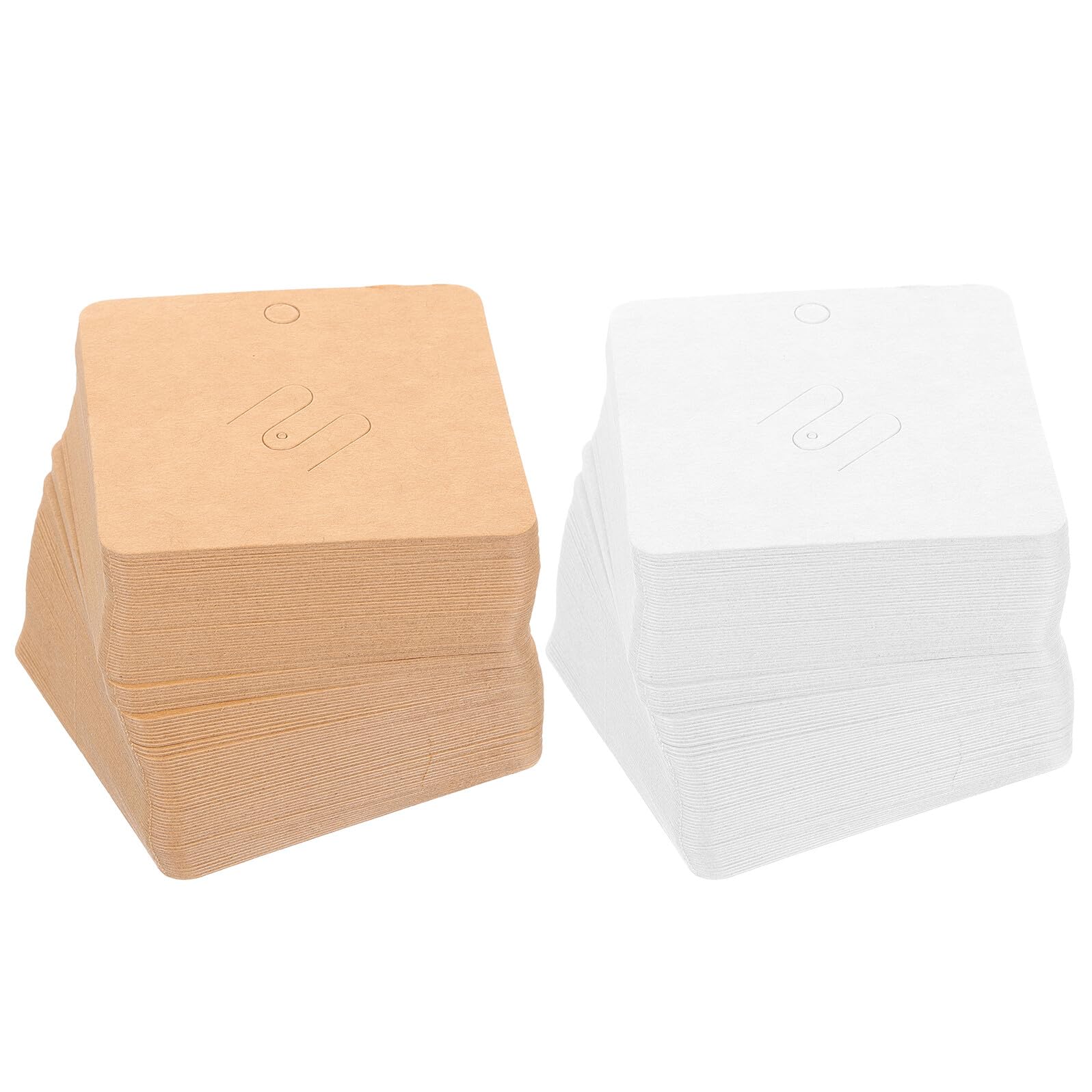 Emballage bijoux cartes de présentation kraft 400 pcs pour présentoirs colliers et broches